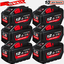 6X Original 18V Akku Für Milwaukee M18 XC 12,0Ah Li-Ion 48-11-1860 48-11-1812 DE