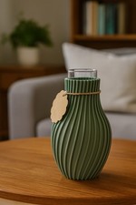 Vase für Innen mit Glas