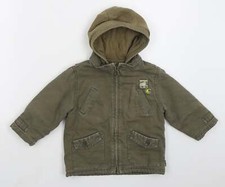 Obaibi Boys Green Basic Coat