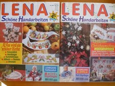 Lena schöne Handarbeiten  Weihnachten Zeitschrift 2 Stück schon sehr alt