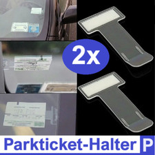 2x Parkticket Vignettenhalter Parkscheinhalter Ticket Halter selbstklebend 1#4