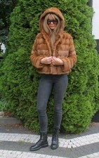 Pelzmantel Echtpelz Nerz 100%