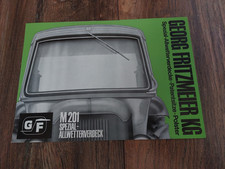 Orig. Prospekt Fritzmeier M 201 Allwetterverdeck für alle Schleppertypen Traktor