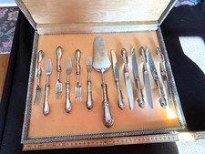 Besteck Dessert 12 + 1 Größe Tortenheber 800 Silber Solingen