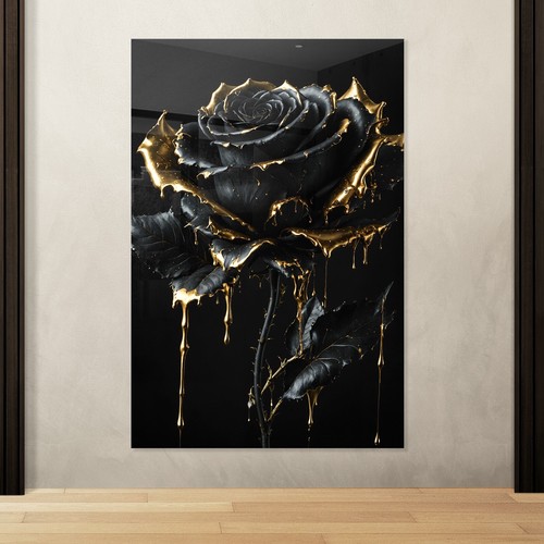 Rose blumen luxus wandbild - rose,