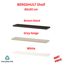 IKEA BERGSHULT 80x20cm Regal schlank Wandaufsteller für Zuhause & Büro