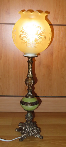 Tischlampe messing stein - tischlampe,,
