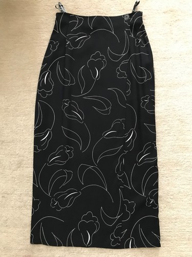 Maxirock schwarz muster - maxirock,