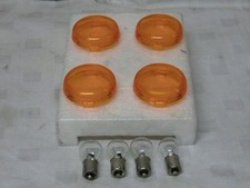 Harley-Davidson orig. 4er Set Bullet Blinkergläser Set orange mit Birnen