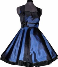 Taftkleid Petticoatkleid 50er Jahre zum Petticoat royalblau