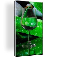 Glas Bild auf Leinwand. Natur