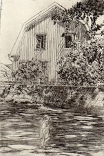 HOLZHAUS SCHWEDEN  - RADIERUNG