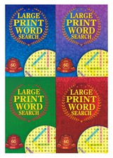 1 x Large Print A5 Wordsearch 60 x Puzzle Book Adults Word Search Challenges