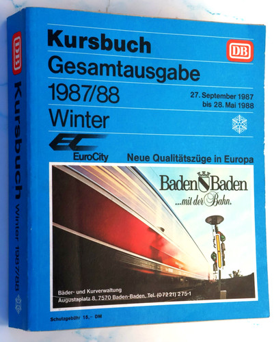 Deutsche bundesbahn kursbuch - deutsche,