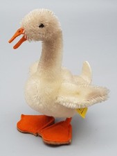 STEIFF Gans TULLA Mohair KF Nr. 6312,00 ca.12cm 1959-1967 TOP