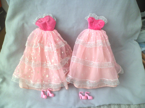 Vintage barbie puppen kleid - vintage,