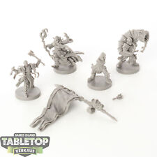 Runewars - 4 x Daqan Infantry Command Unit - unbemalt