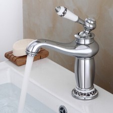 Retro Waschtischarmatur Nostalgie Einhebel Wasserhahn Bad Waschbecken-Armaturen