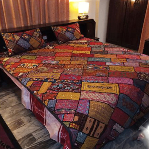 Patchwork bettlaken mit zwei - bettlaken,