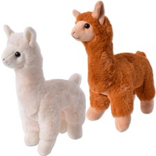 Alpaka Lama Plüschtier Kuscheltier Kinder Stofftiere Alpaca 40cm Beige Braun