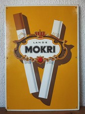 Lande MOKRI Vintage Zigaretten Schild Tabak Werbung Reklame Presspappe