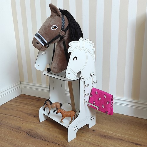 Hobby horse stall weiß - horse, stall,
