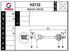 Antriebswelle HONDA PRELUDE V