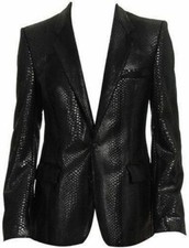 Herren Schwarz Lammleder Leder