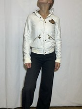 Pelle Pelle Jacke Bomberjacke Übergangsjacke Winterjacke Weiß Gr XS