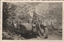 Foto, I.R.215, Krad Gespann der Wehrmacht (MJ-25)1025