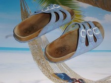 Biofun Schlappen Hausschuhe Gr. 38 Kork Decksohle Leder