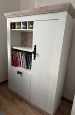 Highboard "Florenz" Kommode 105cm pinie weiß - oslo pinie