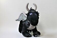 Heunec Drache ? schwarz Stofftier Plüschtier Kuscheltier (T197)