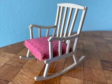 Schaukelstuhl Stuhl Rülke pink 60er Puppenstube Puppenhaus 1:12 dollhouse chair