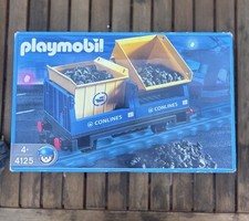 Playmobil Conlines Kipplorenwagen 4125 – mit Kohlenladung, OVP & komplett