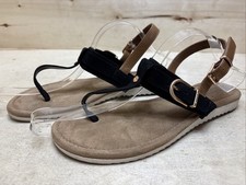 ESPRIT DAMEN ZEHENTRENNER SANDALEN SANDALETTEN SLING SLIPPER GR:39 UK:6 SCHWARZ