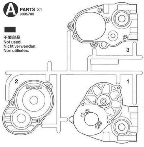 Tamiya teile 02 - a-teile, dt-02