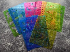 SCHABLONE / MALSCHABLONE / ZEICHENSCHABLONE 12 STÜCK