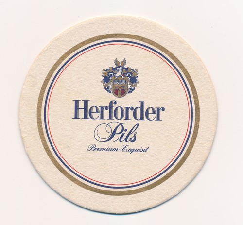 Bierdeckel herforder pils - bierdeckel,