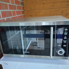 Medion Mikrowelle MD15501 Edelstahl mit Heissluft und Grillfunktion, gebraucht