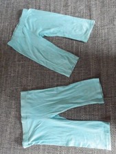 2 Caprihosen kurze Hose gr. 110/116 türkis Zwillinge