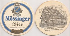 Mössinger Bier - alter Bierdeckel "Schultheiß-Jaggy-Haus Mössingen"