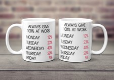 Immer 100% bei der Arbeit