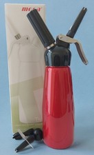 Mosa Sahnespender 0,5 L Sahnesiphon Rot-Schwarz NEU!