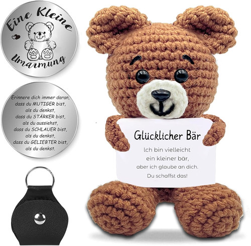 Glücksbringer bär geschenk - glücksbringer,