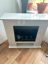 Ethanol Kamin (freistehend, weiß, sehr guter Zustand)