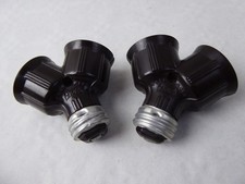 alter Stromdieb mit doppelter Lampenfassung E27  - Top Zustand