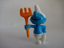 Sammelfigur / Die Schlümpfe / Schlumpf mit Heugabel