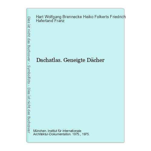 Dachatlas geneigte dächer - geneigte,
