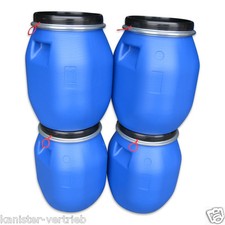 4 x 30 Liter Weithalsfass